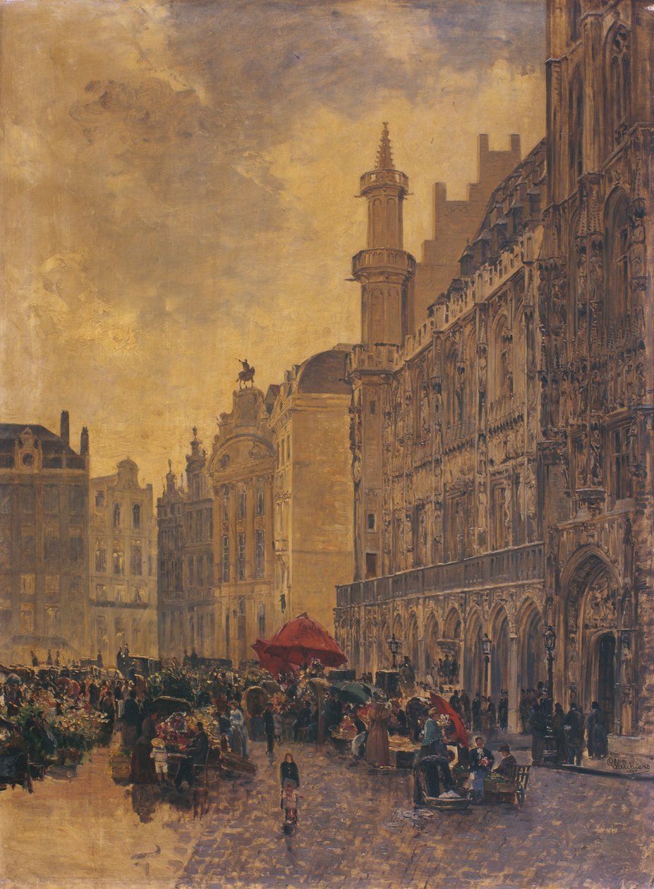 Wielki Plac w Brukseli autorstwa Gustave Walckiers