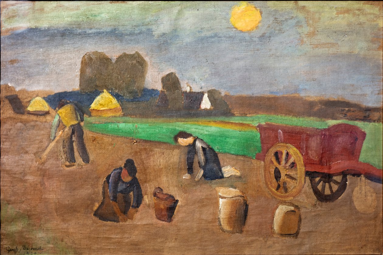 zbiory ziemniaków autorstwa Gustave de Smet