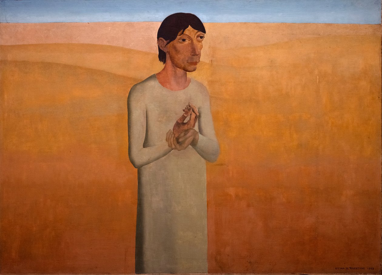 Chrystus na pustyni autorstwa Gustave Van de Woestyne