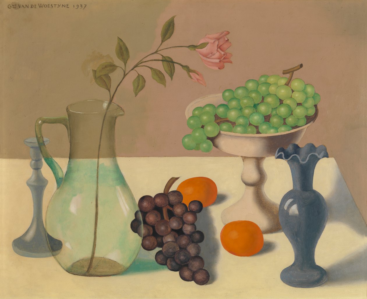 Martwa natura z winogronami autorstwa Gustave Van de Woestyne