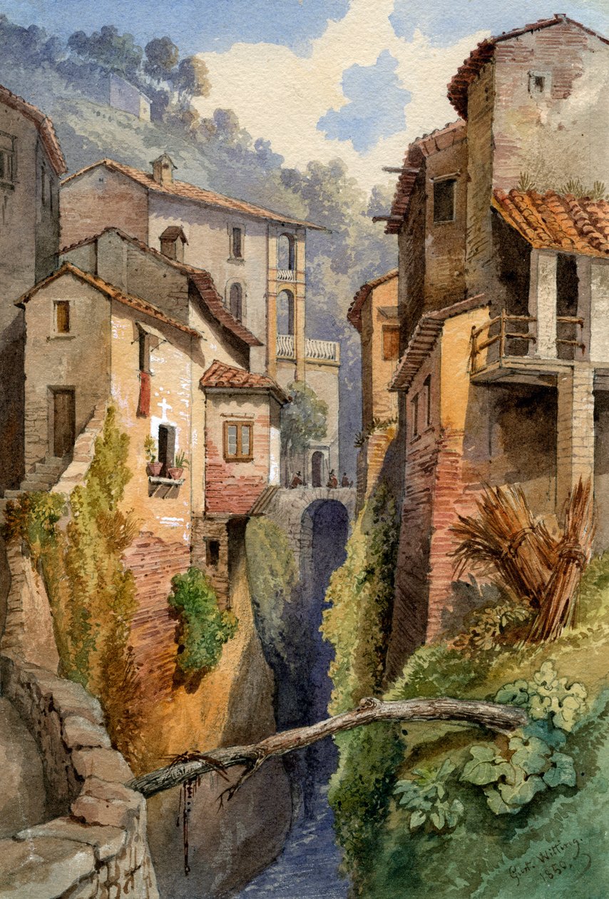 Lukka, Toskania, Włochy, 1850. autorstwa Gustavo Witting