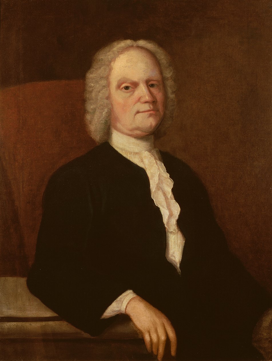 Autoportret, ok. 1740 autorstwa Gustavus Hesselius