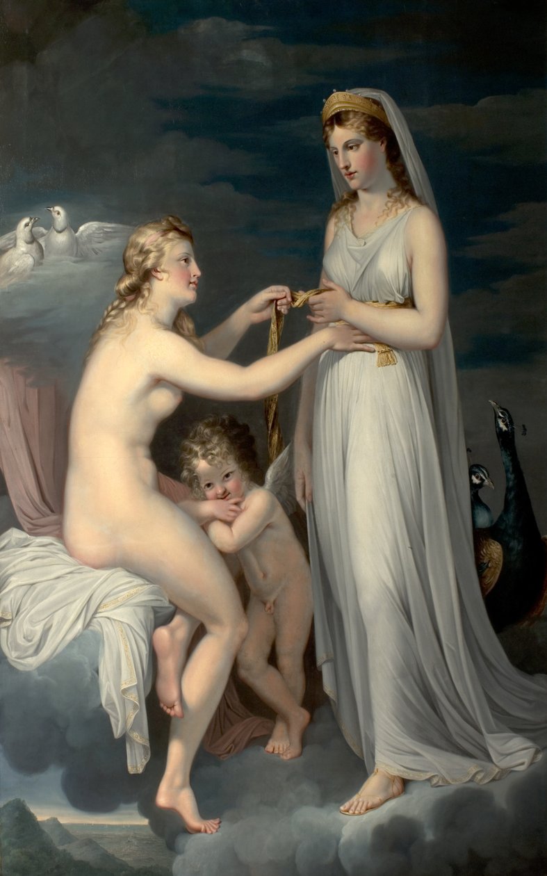 Juno pożyczająca pas Wenus, c.1771 autorstwa Guy Head