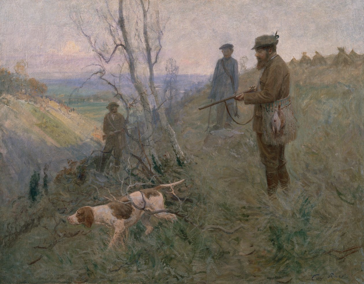 Polowanie (olej na płótnie) autorstwa Guy Rose