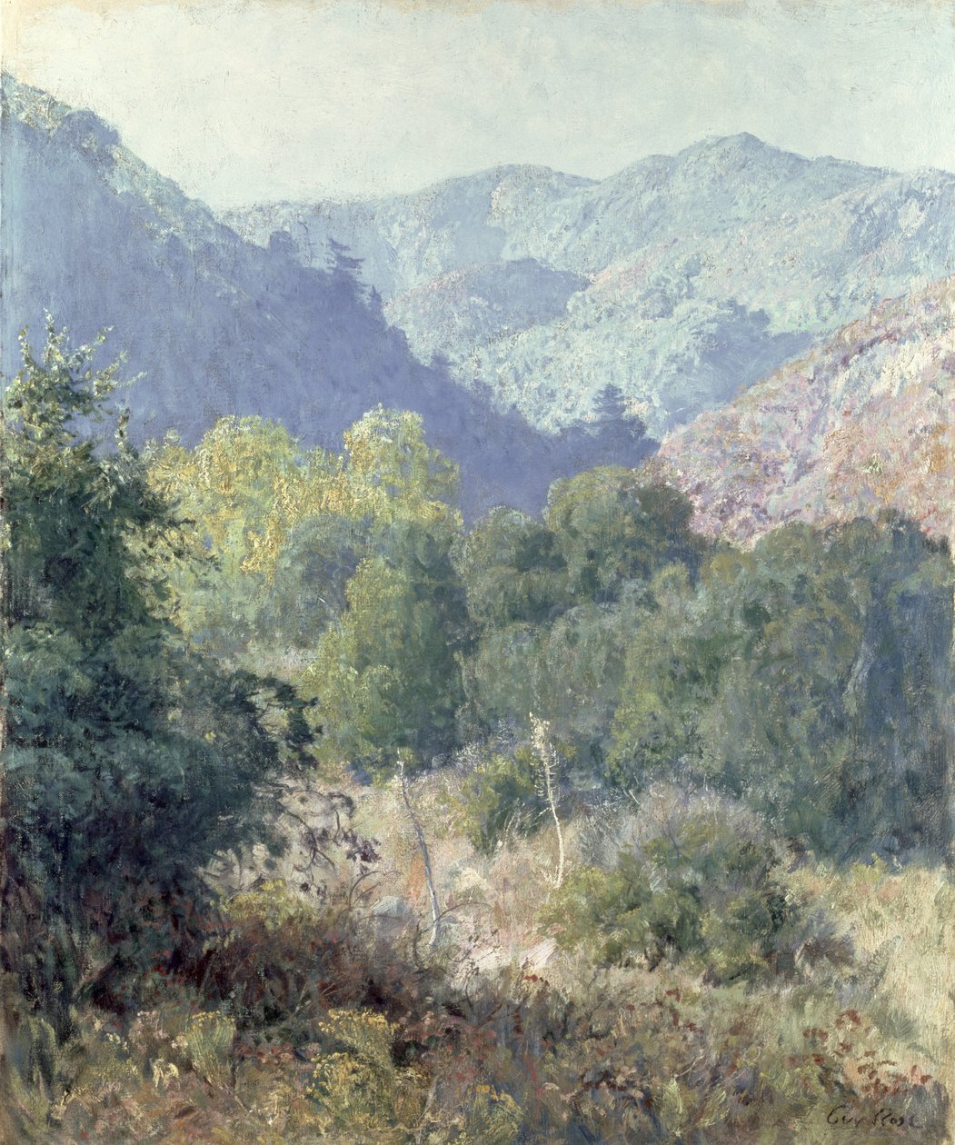 Widok na góry San Gabriel autorstwa Guy Rose