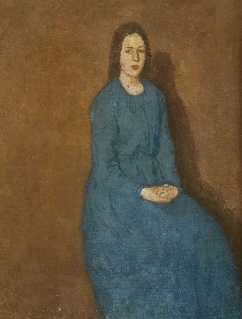 Młoda kobieta w błękicie, ok. 1914-15 autorstwa Gwen John