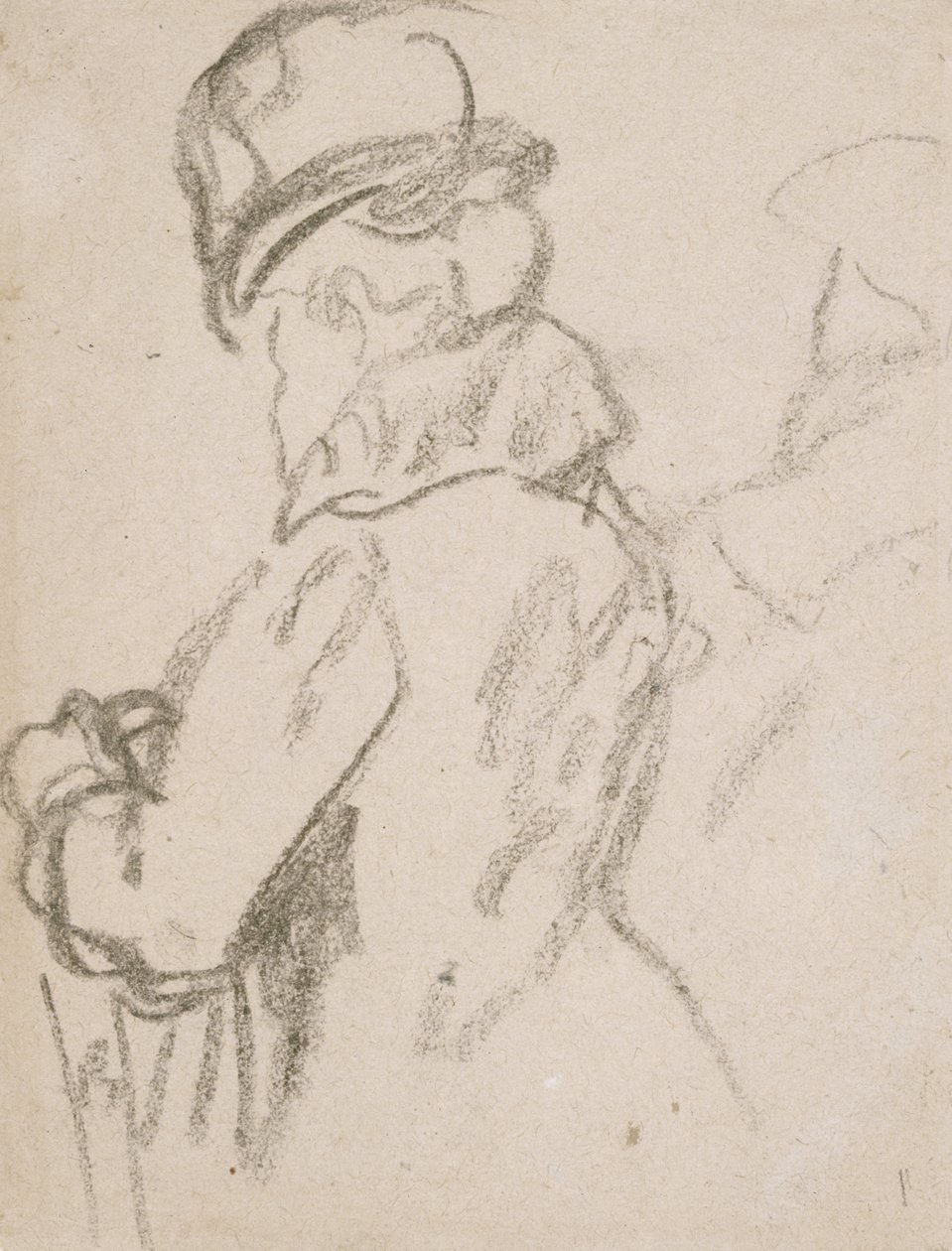 Mademoiselle Pouvereau (węgiel na papierze) autorstwa Gwen John