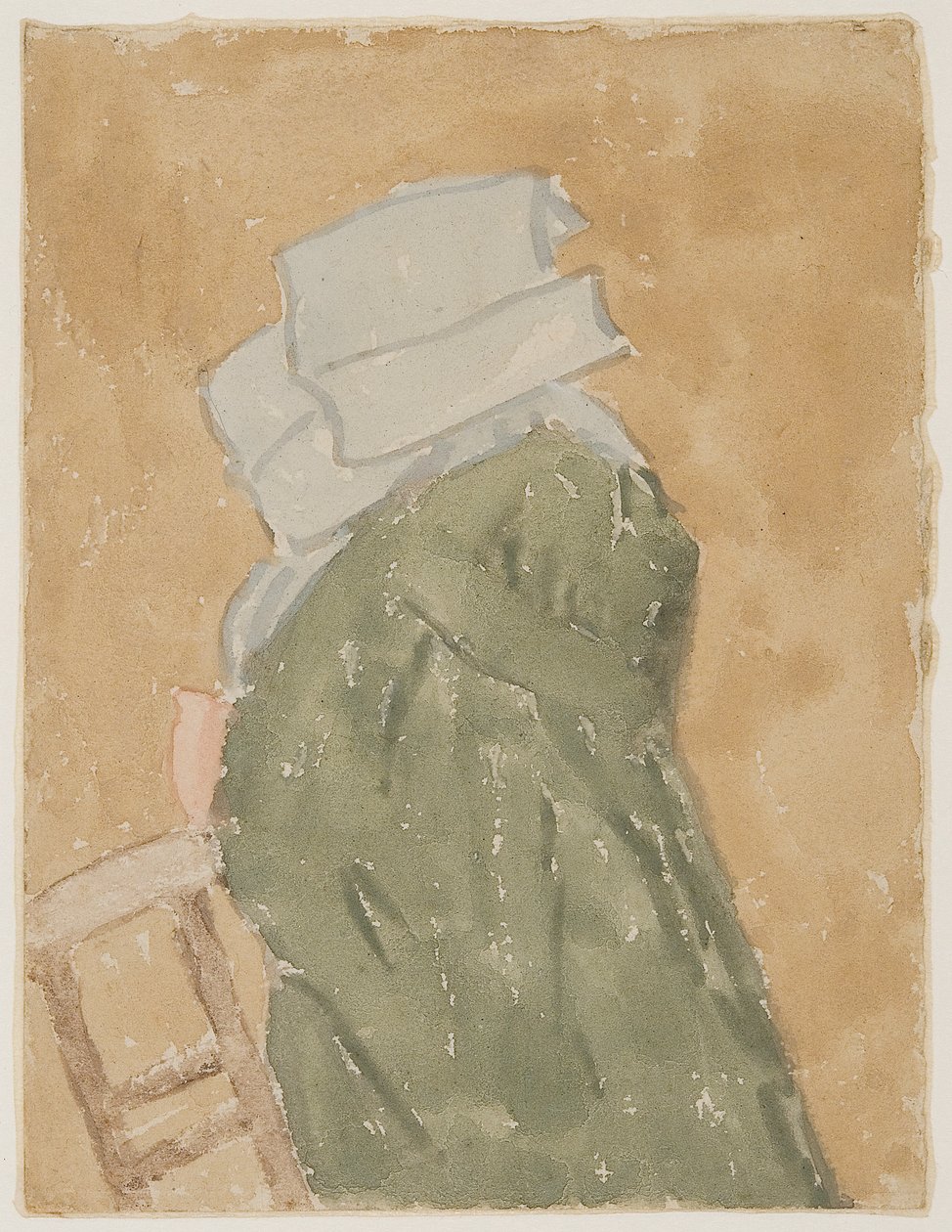 Zakonnica w kościele (akwarela na papierze) autorstwa Gwen John