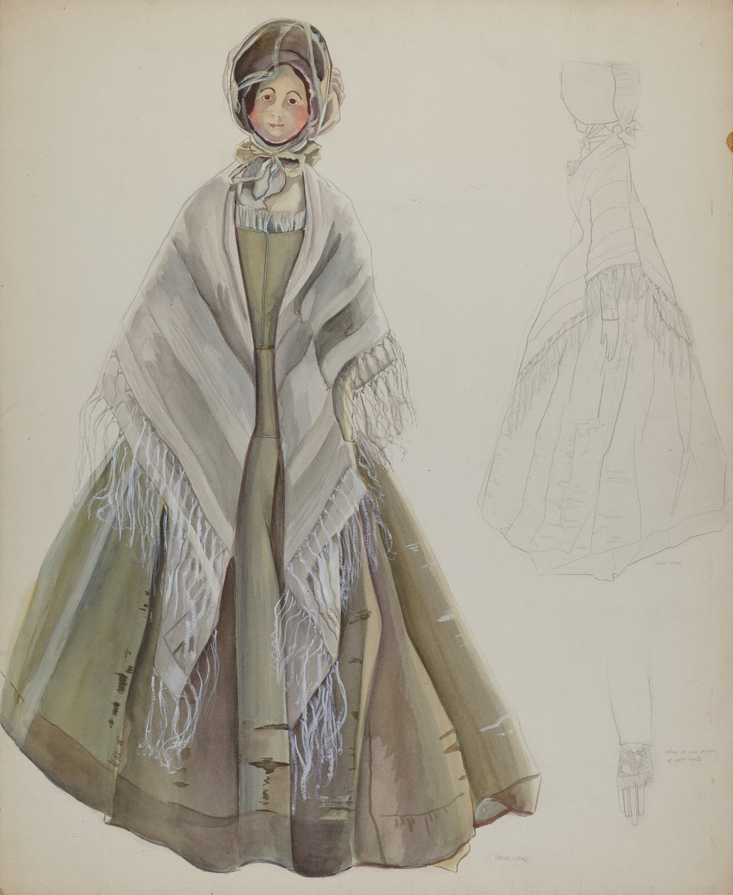Lalka kwakier, 1935-1942. autorstwa Gwyneth King