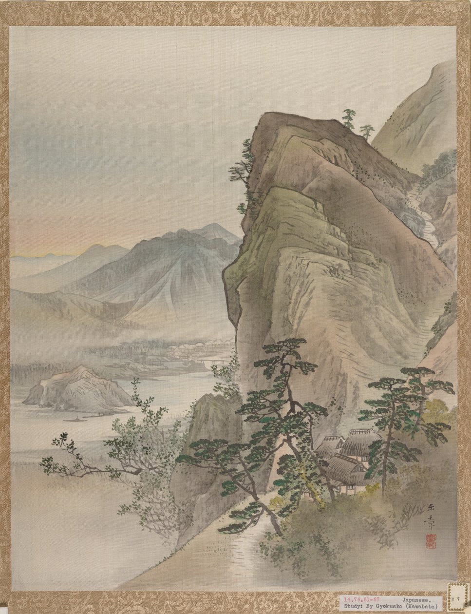 Krajobraz, 1800. autorstwa Gyokusho Kawabata
