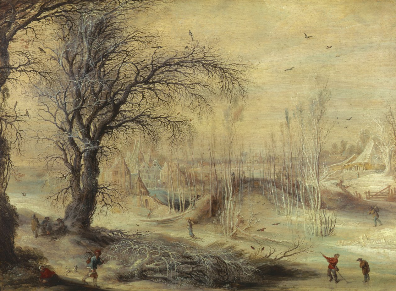 Zimowa scena autorstwa Gysbrecht Lytens or Leytens
