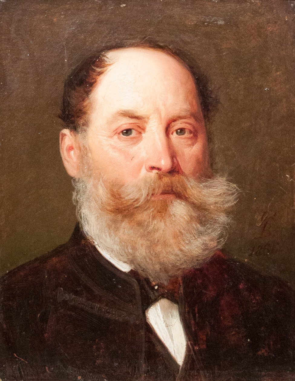 Portret Vilmosa Benczura, ojca artystyMagyar: Benczur Vilmos, Benczur Gyula edesapja portrejan autorstwa Gyula Benczúr