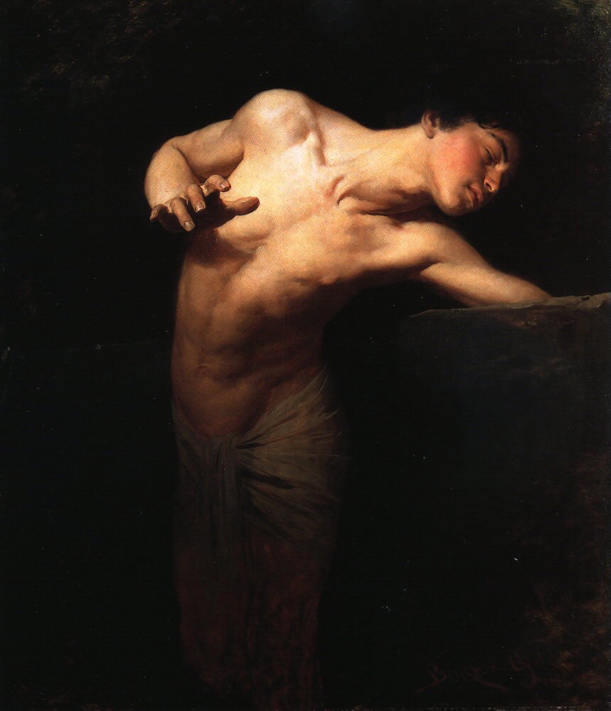 Narcissus autorstwa Gyula Benczúr