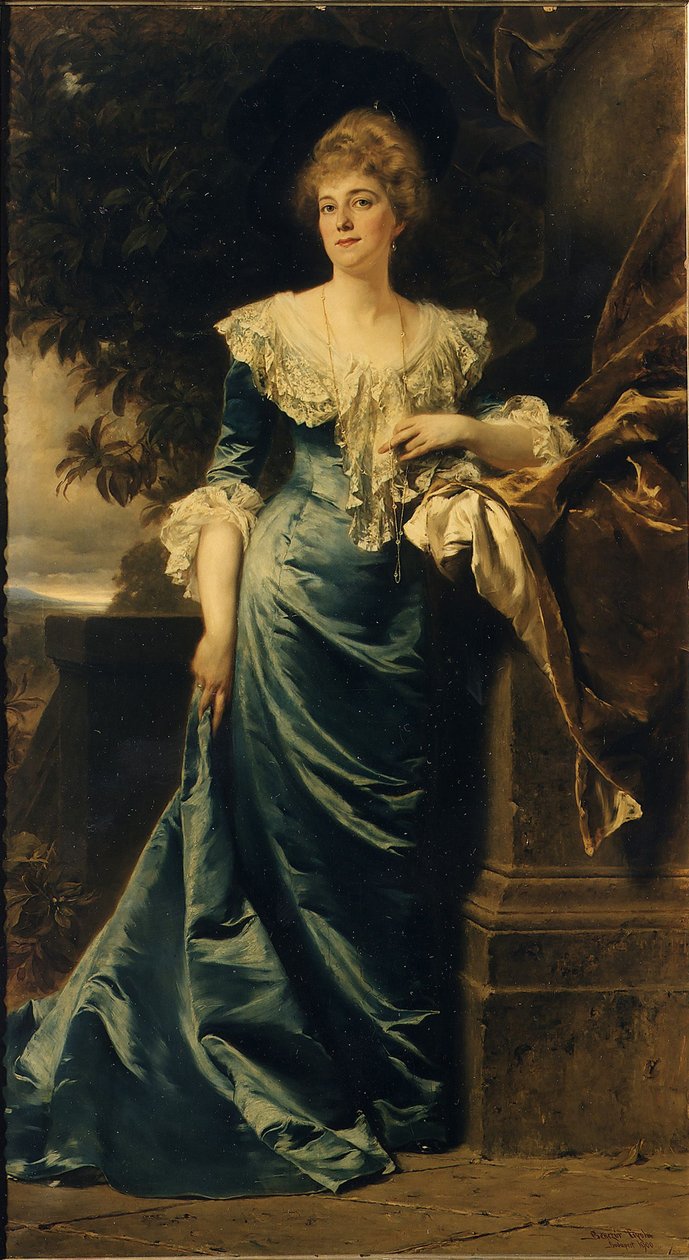Portret Jadwigi de Ligne, 1900. autorstwa Gyula Benczúr