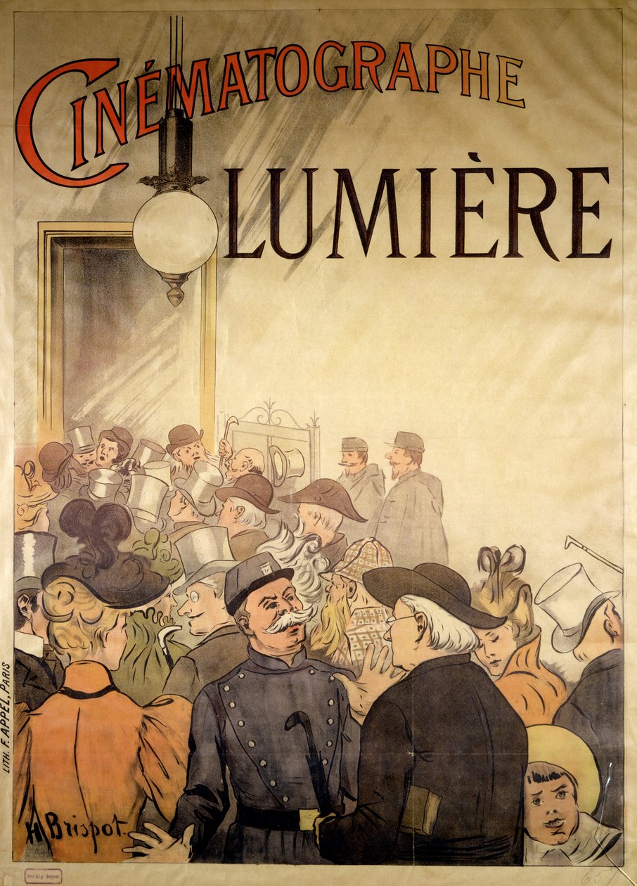 Plakat reklamujący „Cinematographe Lumiere”, 1896 autorstwa H. Brispot