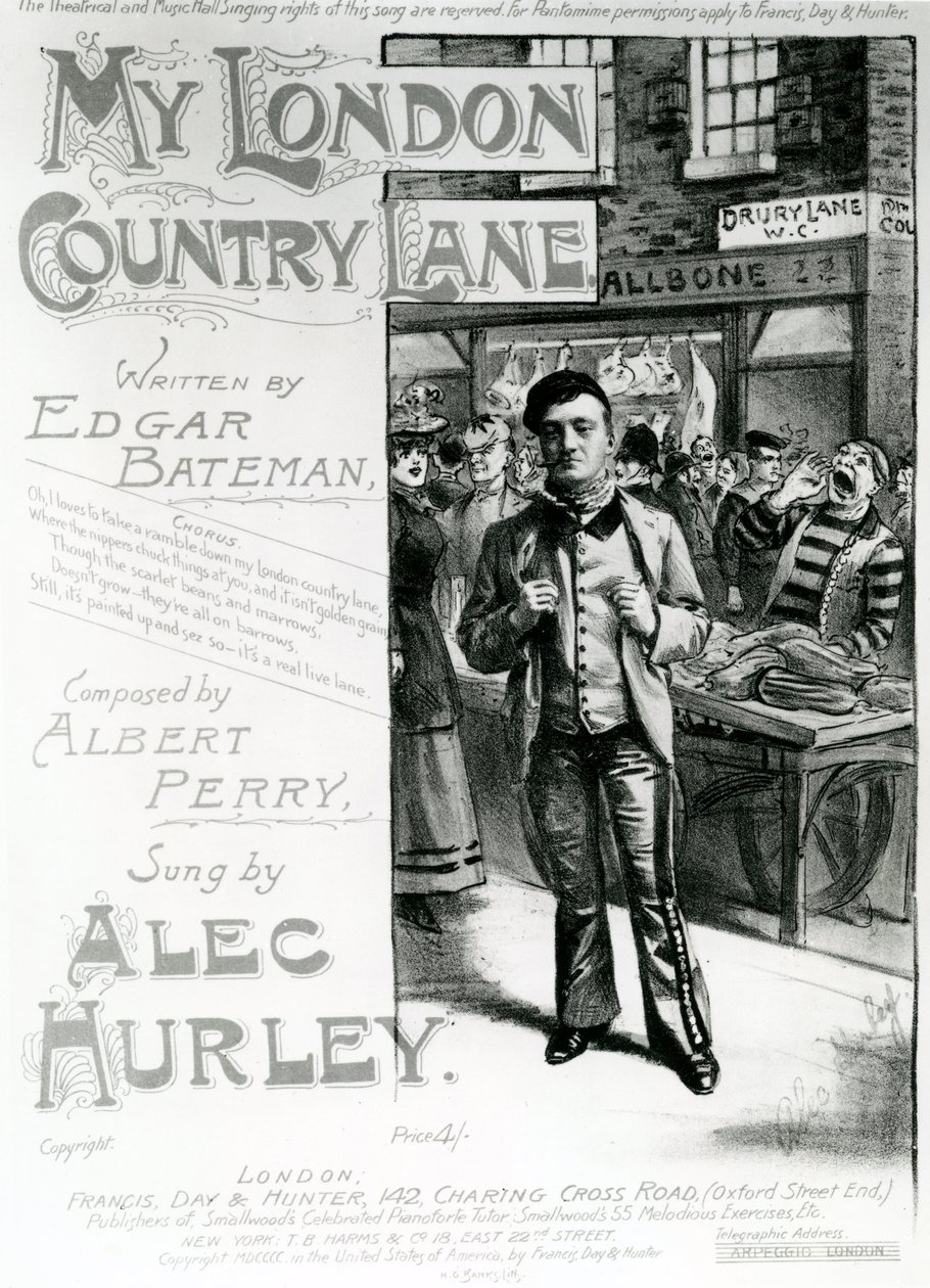 „My London Country Lane” (litografia) autorstwa H. G. Banks