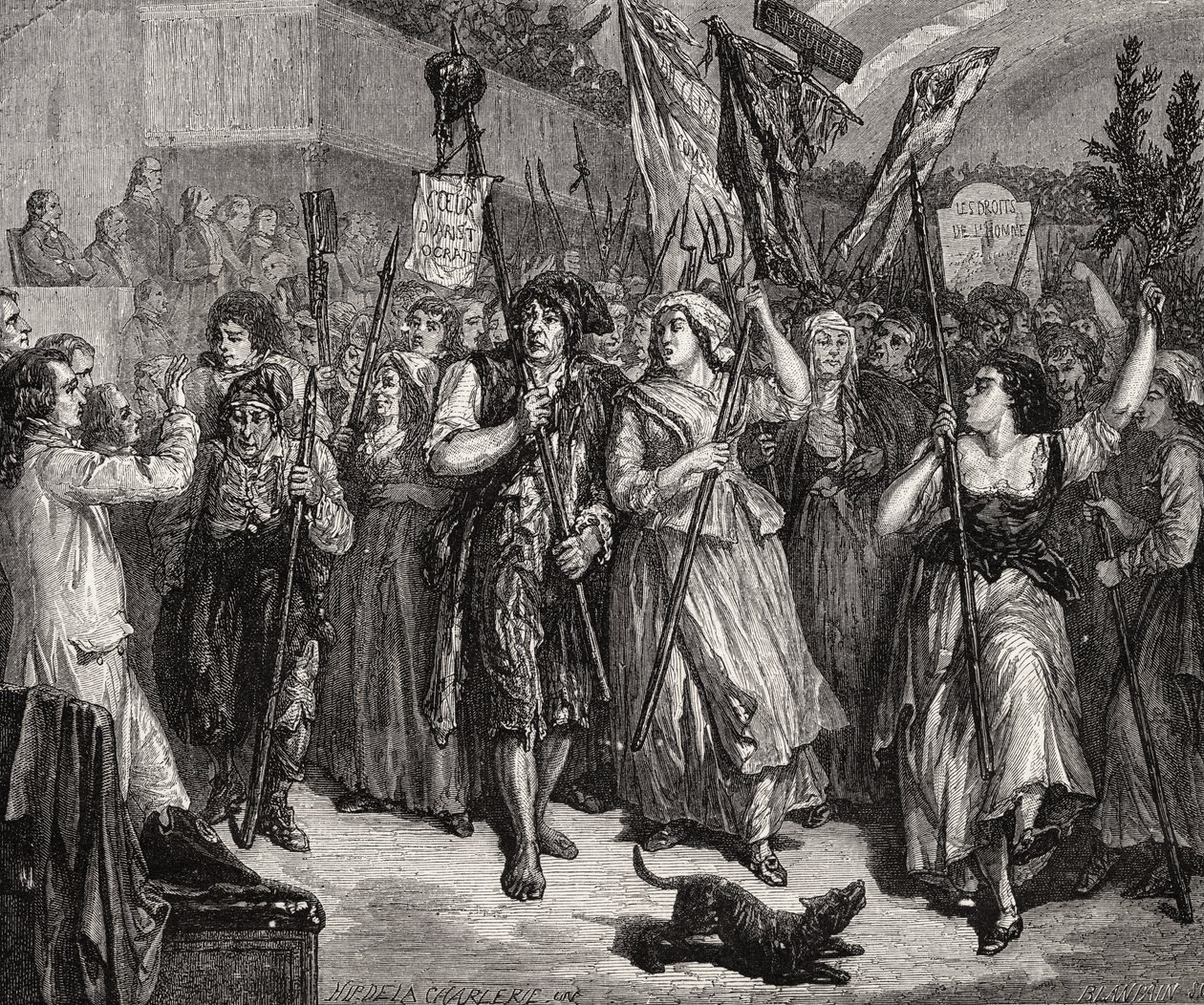 Inwazja sejmu, 20 czerwca 1792 r. autorstwa H. de la Charlerie