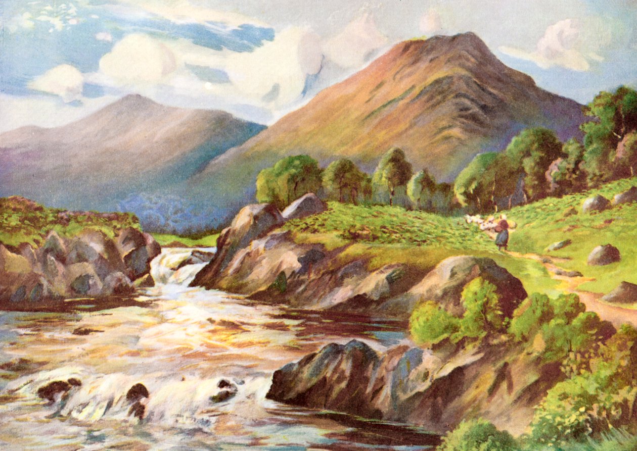 „Na rzece Conan, Ross-Shire”, 1924-1926. autorstwa HC Begg