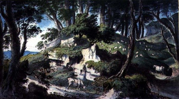 Krajobraz z krowami i owcami autorstwa H.F. 1751 1812 Aylesford