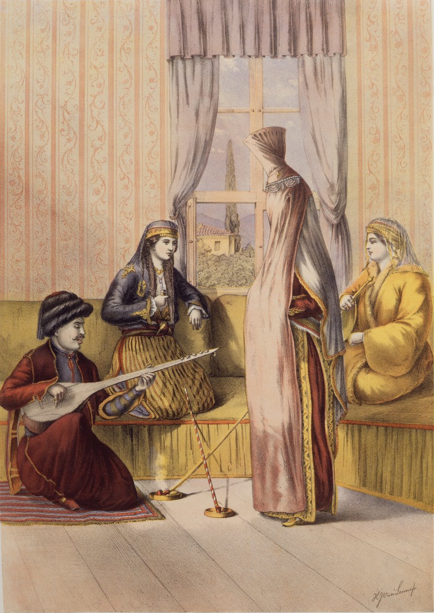 Ormiańska panna młoda, grawerowana przez Charlesa Parsonsa, 1862 autorstwa H.J. van Lennep