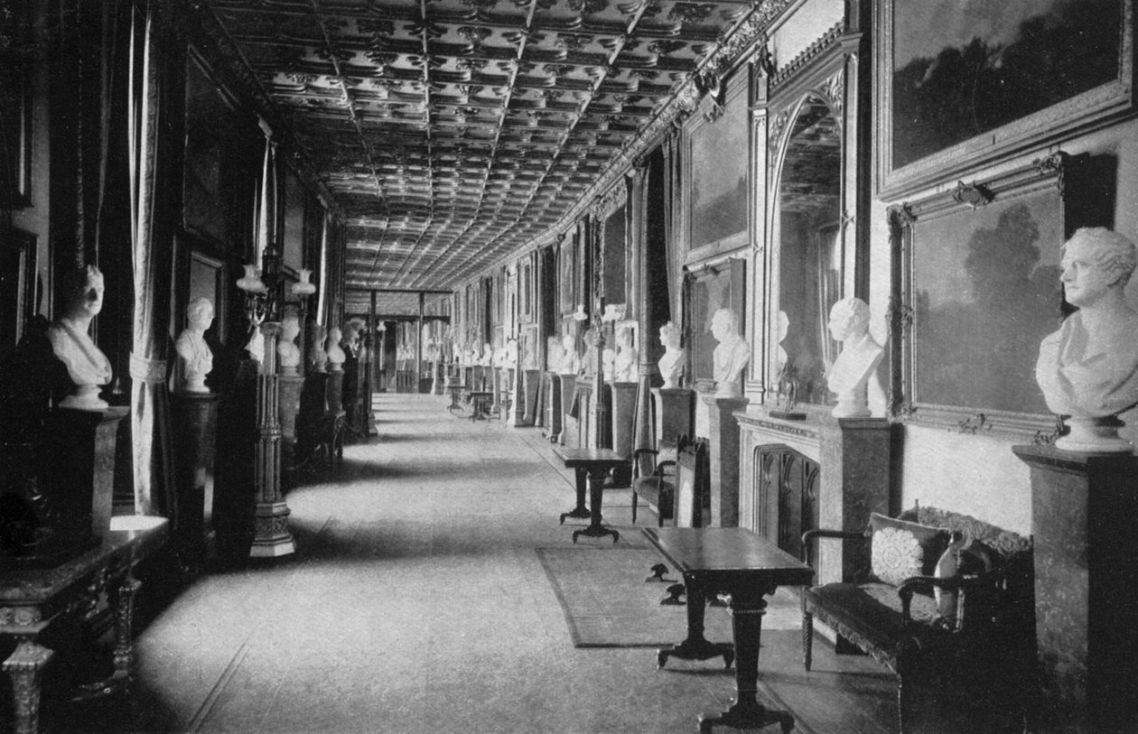 Wielki Korytarz, Zamek Windsor, Berkshire, 1924-1926 autorstwa HN King