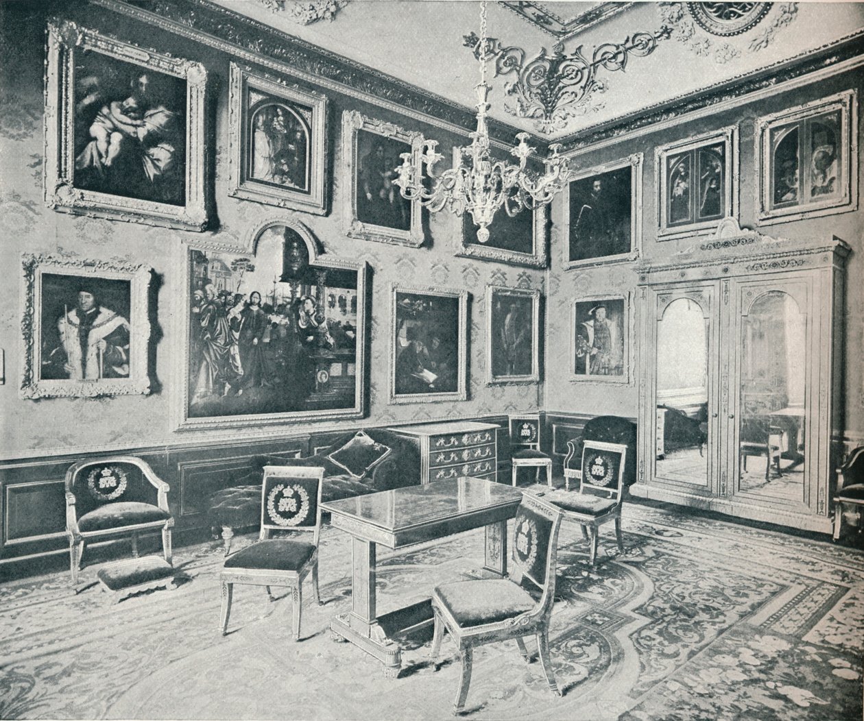 Szatnia Państwowa na Zamku Windsor, c1899, 1901 autorstwa HN King