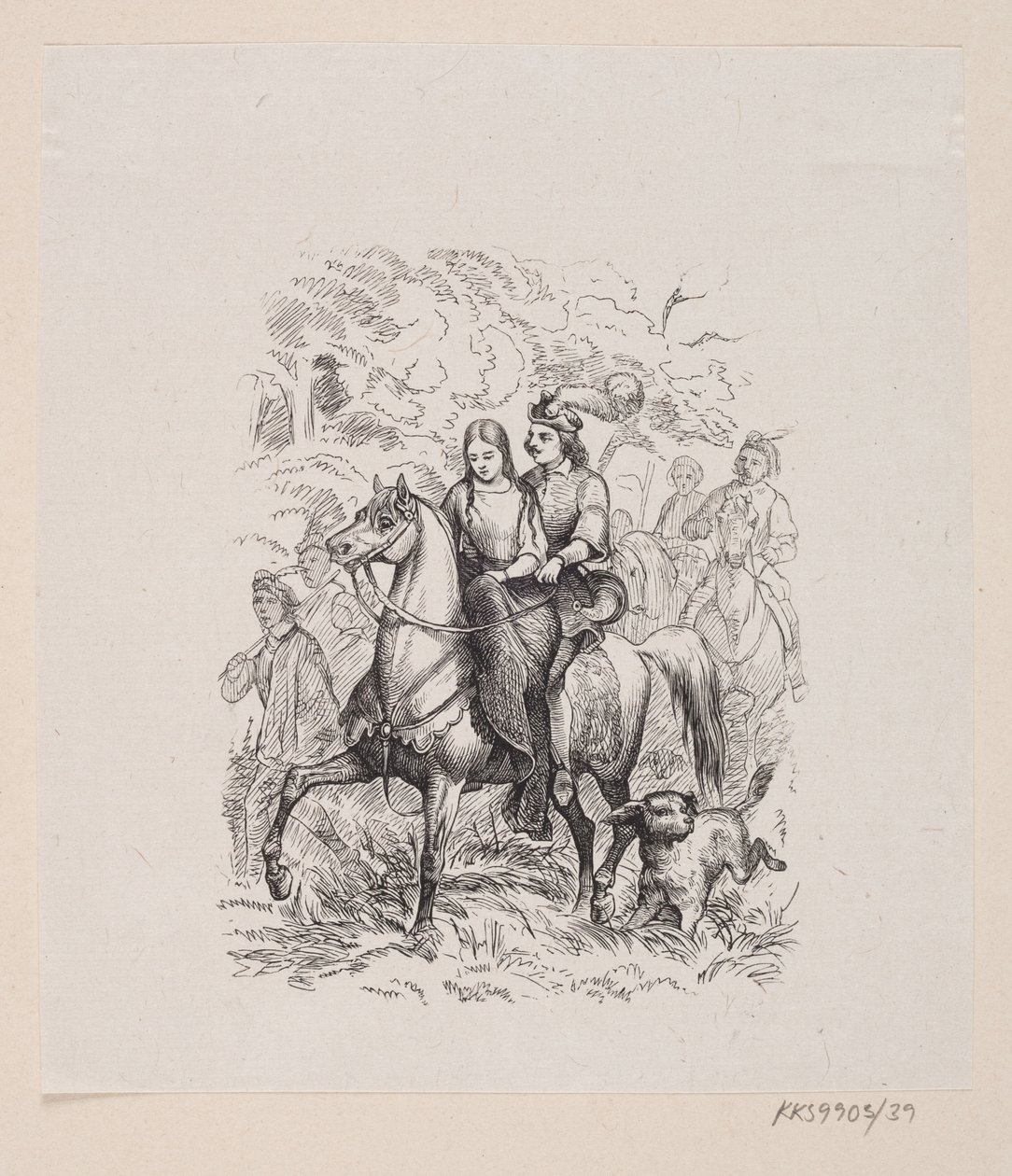 Ilustracja do „Dzikich łabędzi” w H.C. Andersen, „Baśnie i historie”, tom 1 autorstwa H.P. Hansen