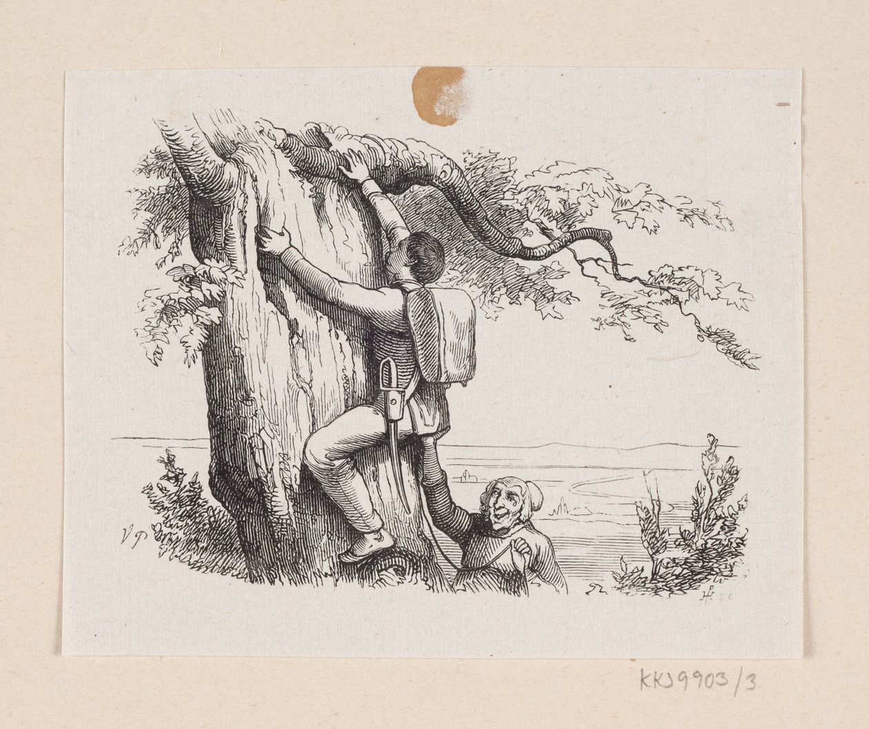 Ilustracja do „Fajerwerków” w H.C. Andersen, „Baśnie i historie”, tom 1 autorstwa H.P. Hansen