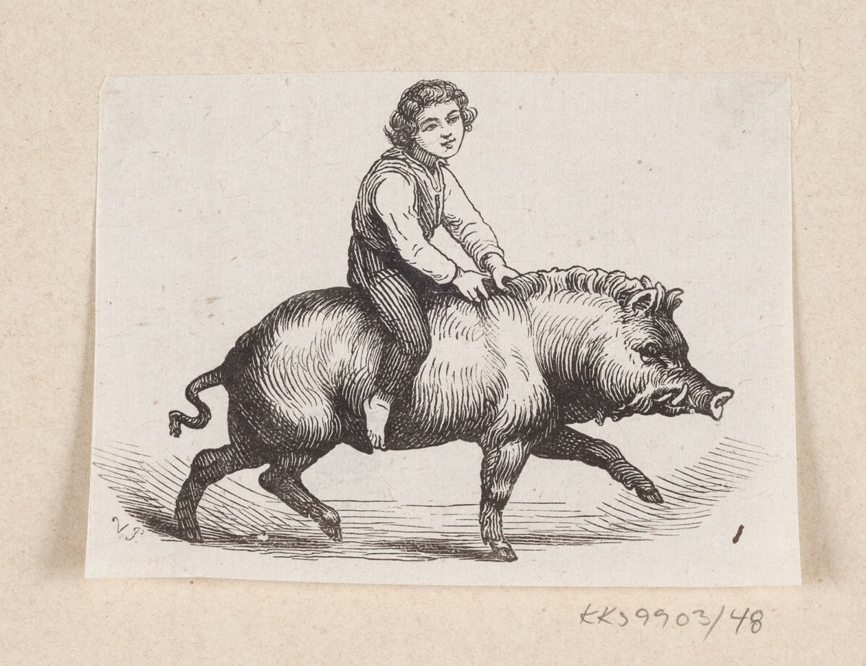 Ilustracja do „Metal Pig” w H.C. Andersen, „Baśnie i historie”, tom 1 autorstwa H.P. Hansen