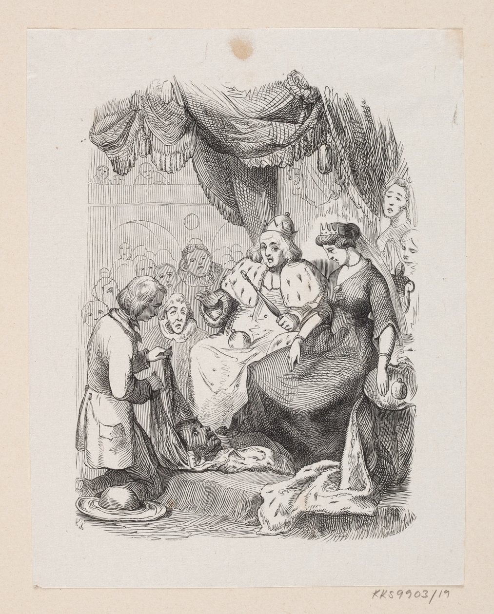Ilustracja do „Towarzysza podróży” w H.C. Andersen, „Baśnie i historie”, tom 1 autorstwa H.P. Hansen