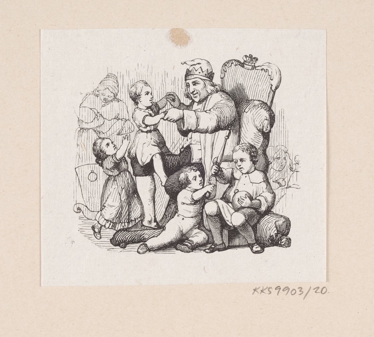 Ilustracja do „Towarzysza podróży” w H.C. Andersen, „Baśnie i historie”, tom 1 autorstwa H.P. Hansen