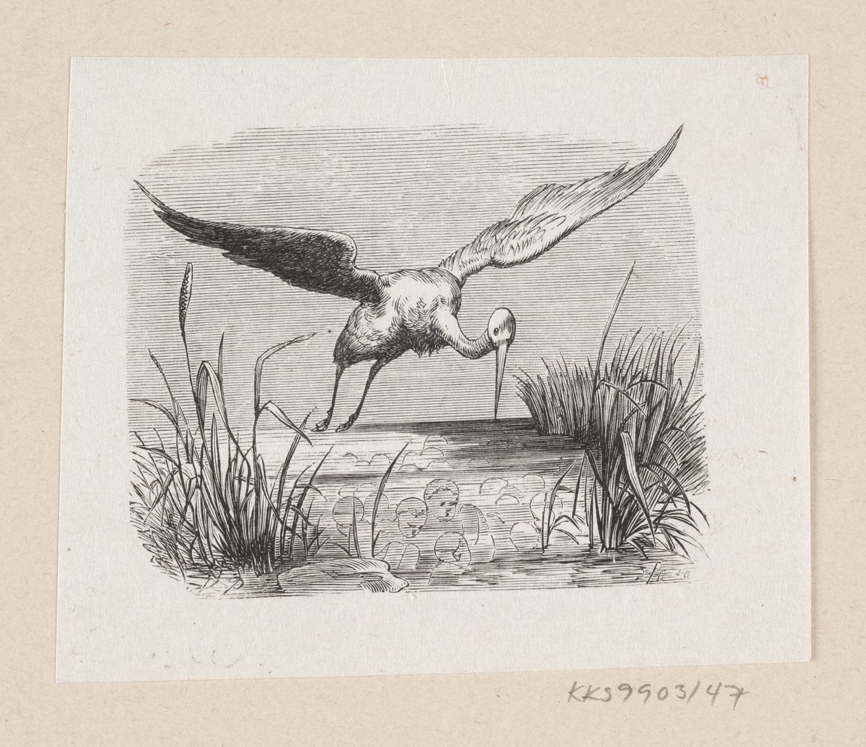 Ilustracja do „Bocianów” w H.C. Andersen, „Baśnie i historie”, tom 1 autorstwa H.P. Hansen