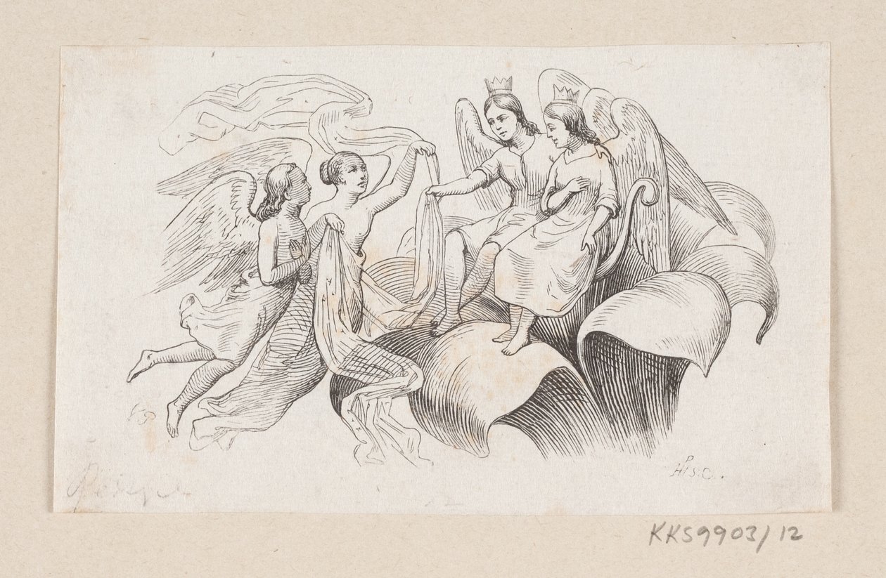 Ilustracja do „Tommelise” w H.C. Andersen, „Baśnie i historie”, tom 1 autorstwa H.P. Hansen