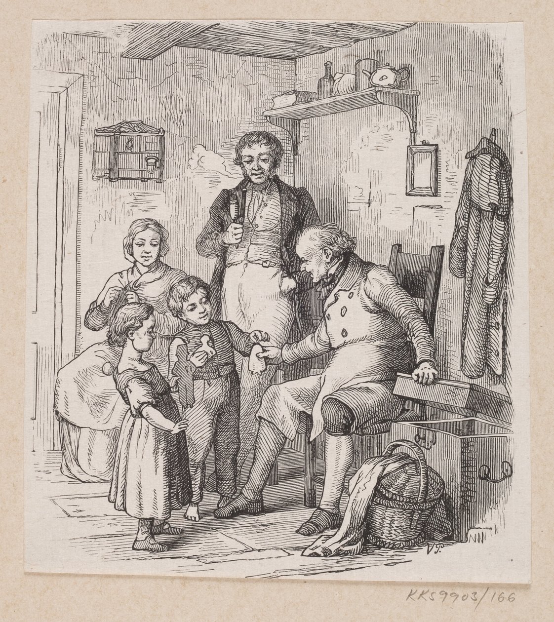 Ilustracja do „Pod wierzbą” w H.C. Andersen, „Bajki i opowiadania”, tom 2 autorstwa H.P. Hansen