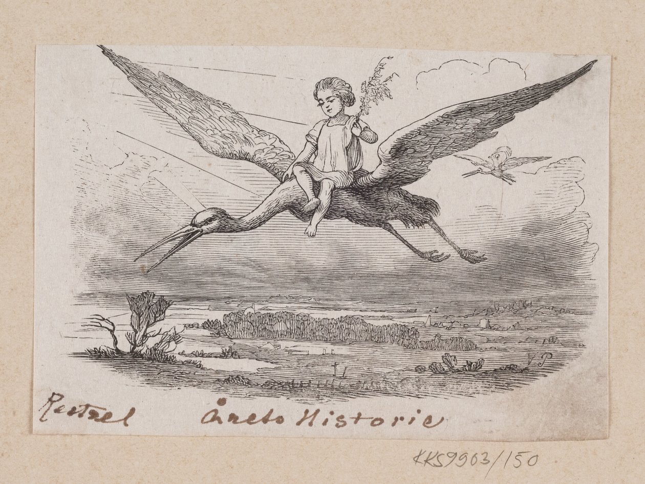 Ilustracja do „Historii roku” w H.C. Andersen, „Baśnie i historie”, tom 2 autorstwa H.P. Hansen
