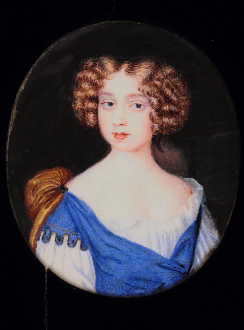 Lady Catherine Cavendish (akwarela na welinie) autorstwa H. Byrne