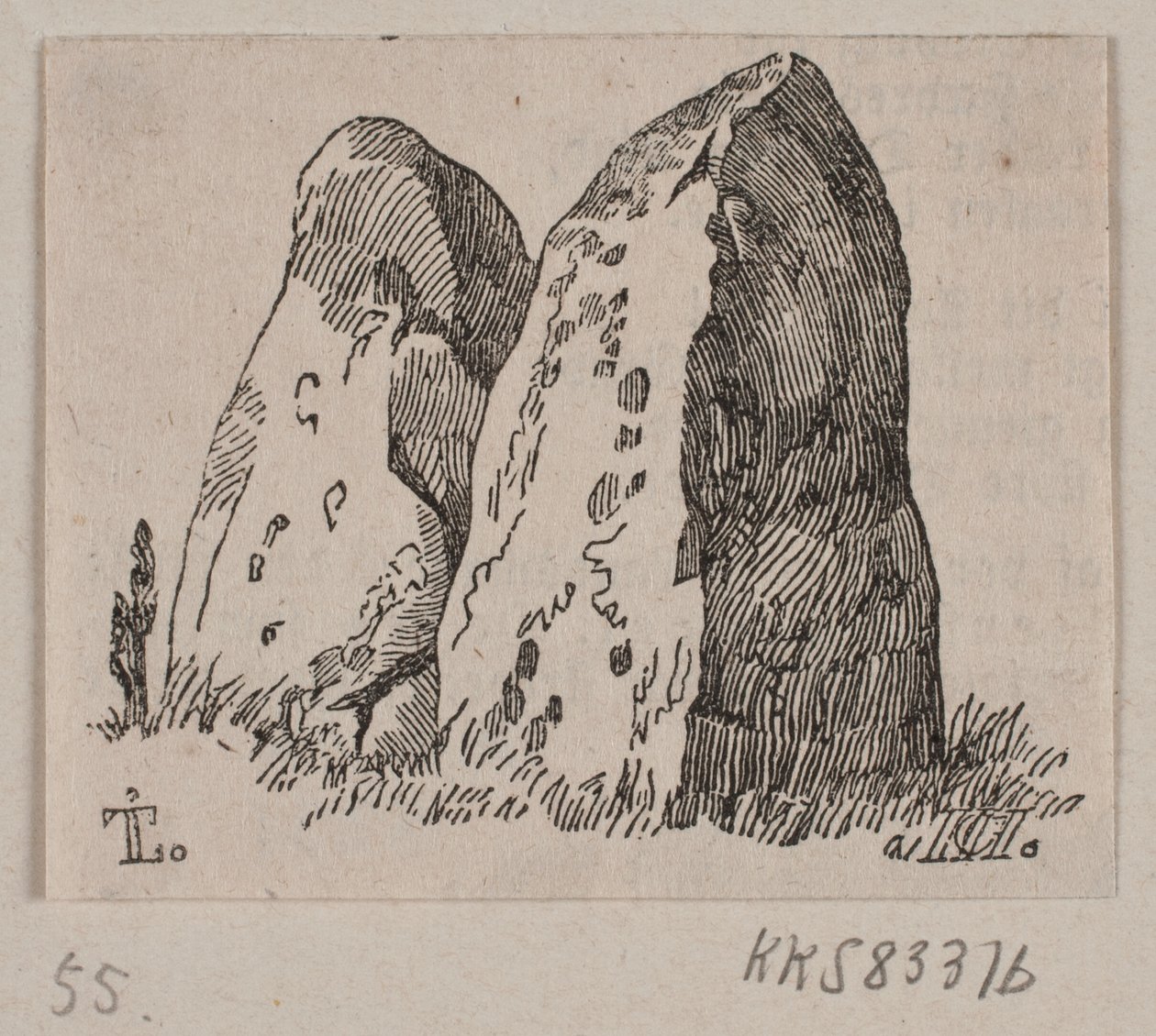 Ilustracja do „Kamiennych pomników” autorstwa H. C. Henneberg