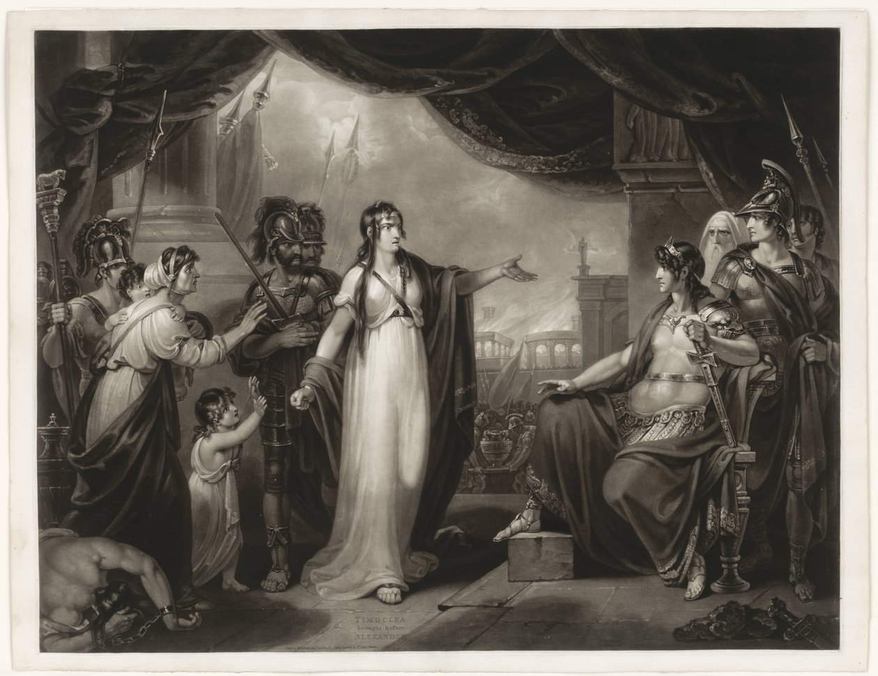 Timoclea voor Alexander Timoclea sprowadzony przed Aleksandra (tytuł na przedmiocie) autorstwa H. Gillbank