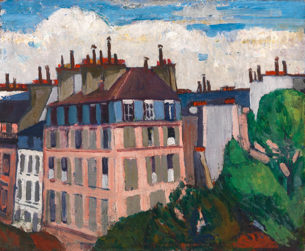 Dachy, Paryż, 1909-1912. autorstwa H Lyman Sayen