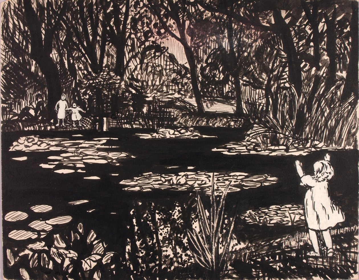 Bez tytułu (Lily Pond) autorstwa H. Lyman Sayen