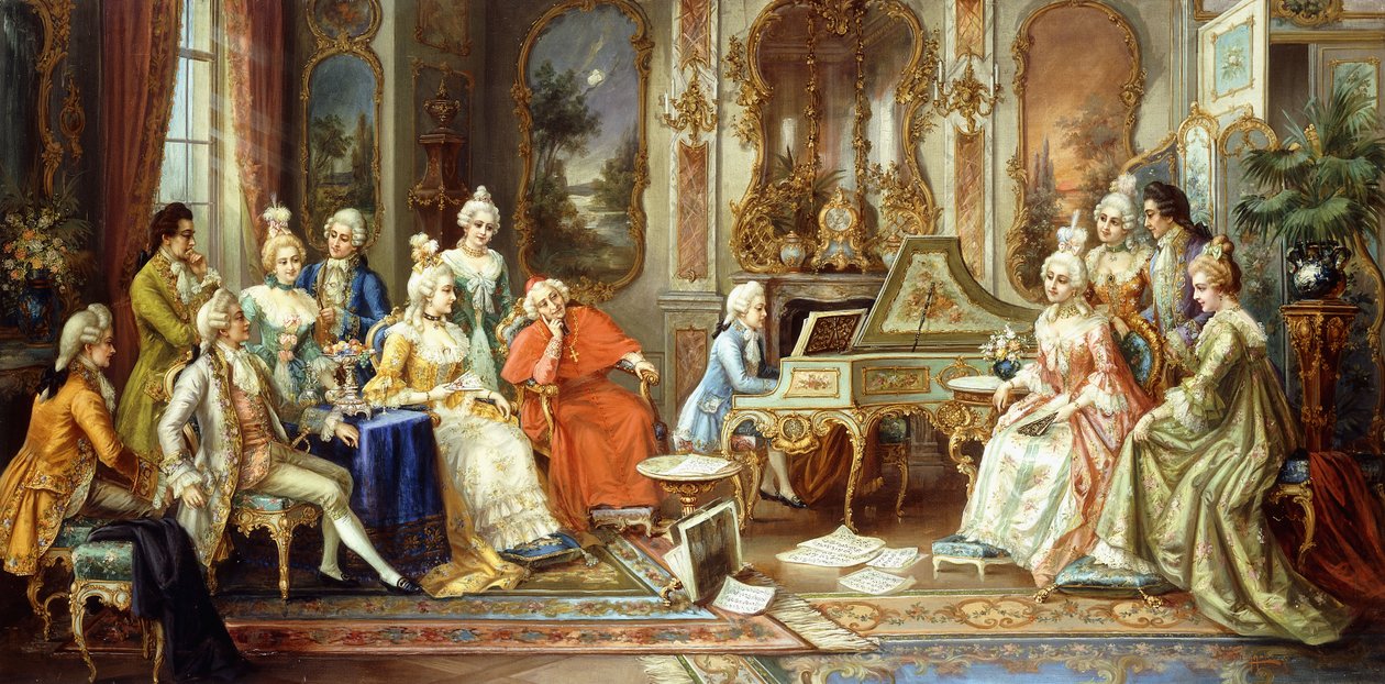 Młody Mozart wygłasza recital autorstwa H. Pihnnero