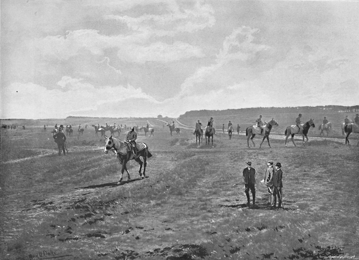 Bury Hills, Newmarket, ok. 1896 r. autorstwa H. R. Sherborn