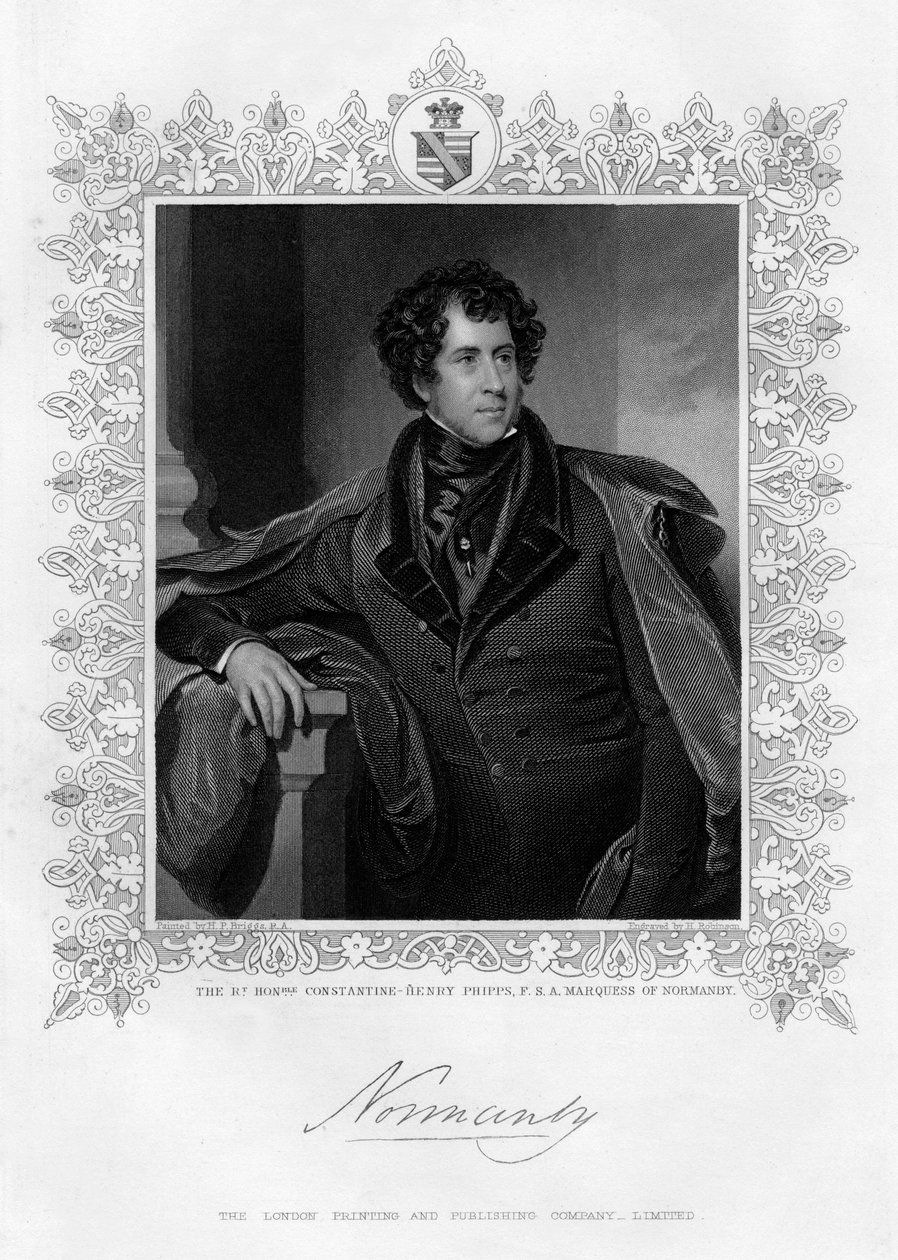 Constantine Henry Phipps, markiz Normandii, XIX wiek autorstwa H. Robinson