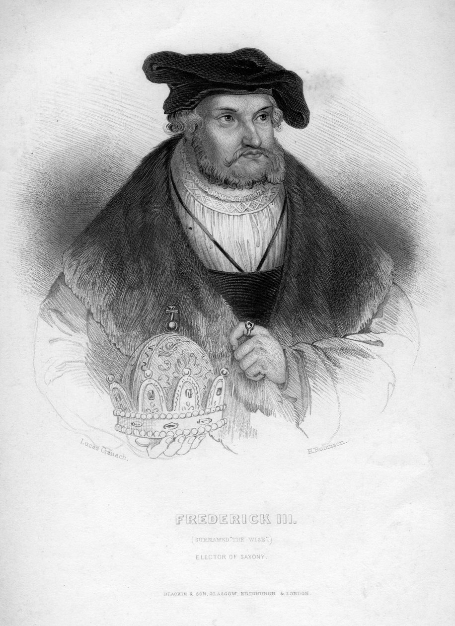 Fryderyk III, elektor saski, 1463-1525. autorstwa H. Robinson
