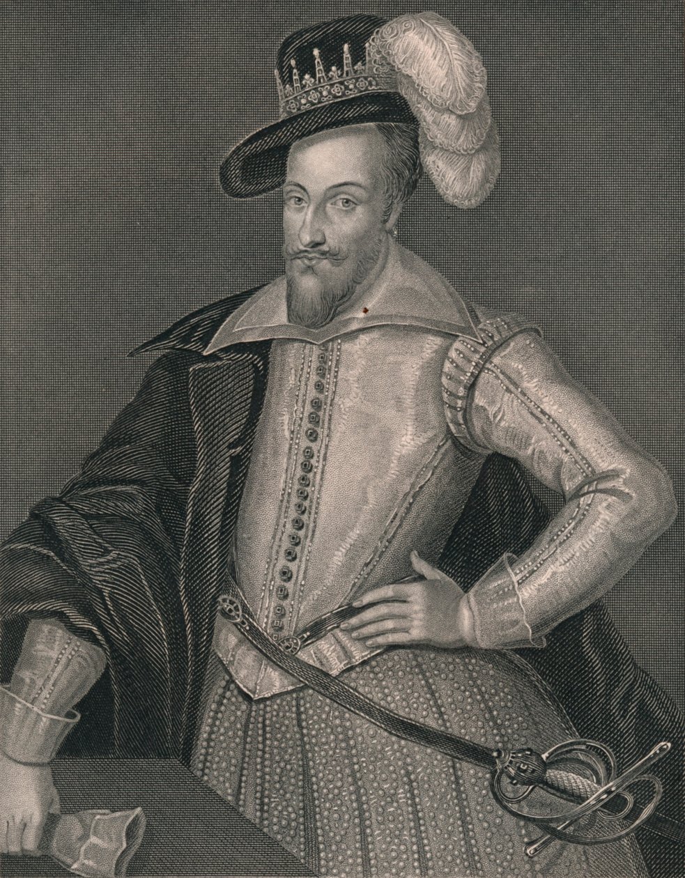 Henry Somerset, pierwszy markiz Worcester, początek XIX wieku. autorstwa H. Robinson