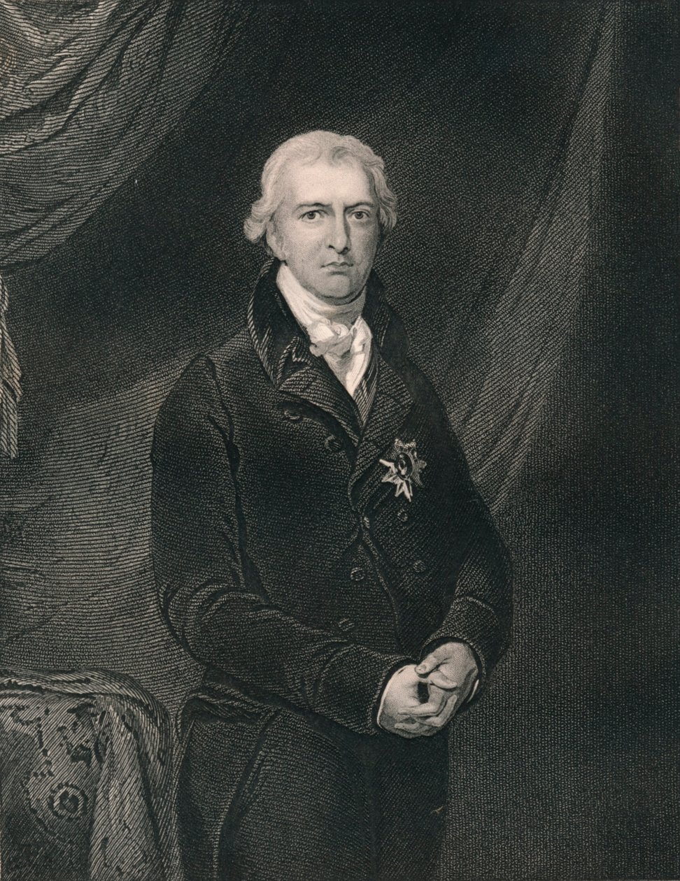 Robert Banks Jenkinson, hrabia Liverpoolu, ok. 1820, połowa XIX wieku. autorstwa H. Robinson