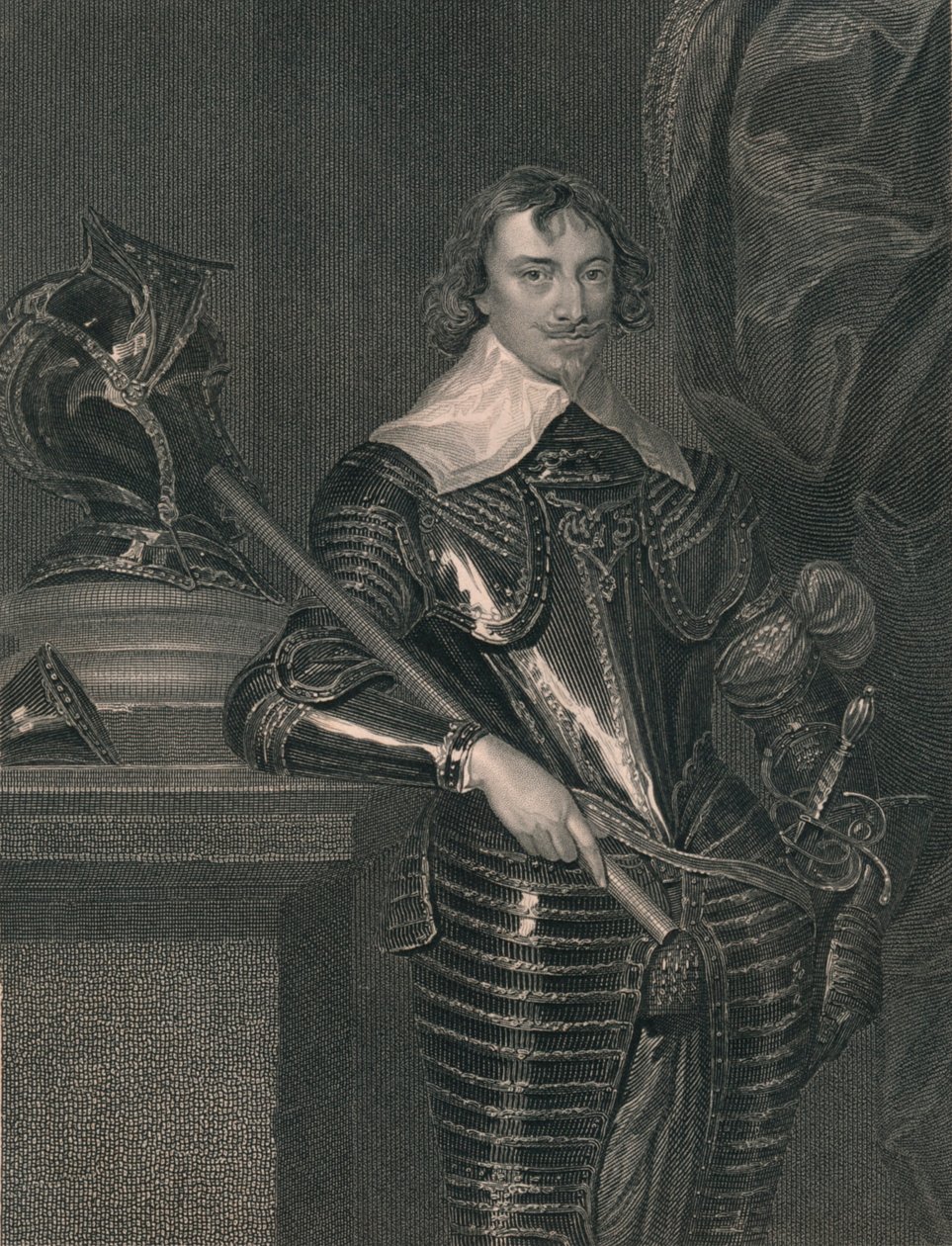 Robert Rich, hrabia Warwick, ok. 1630, początek XIX wieku. autorstwa H. Robinson