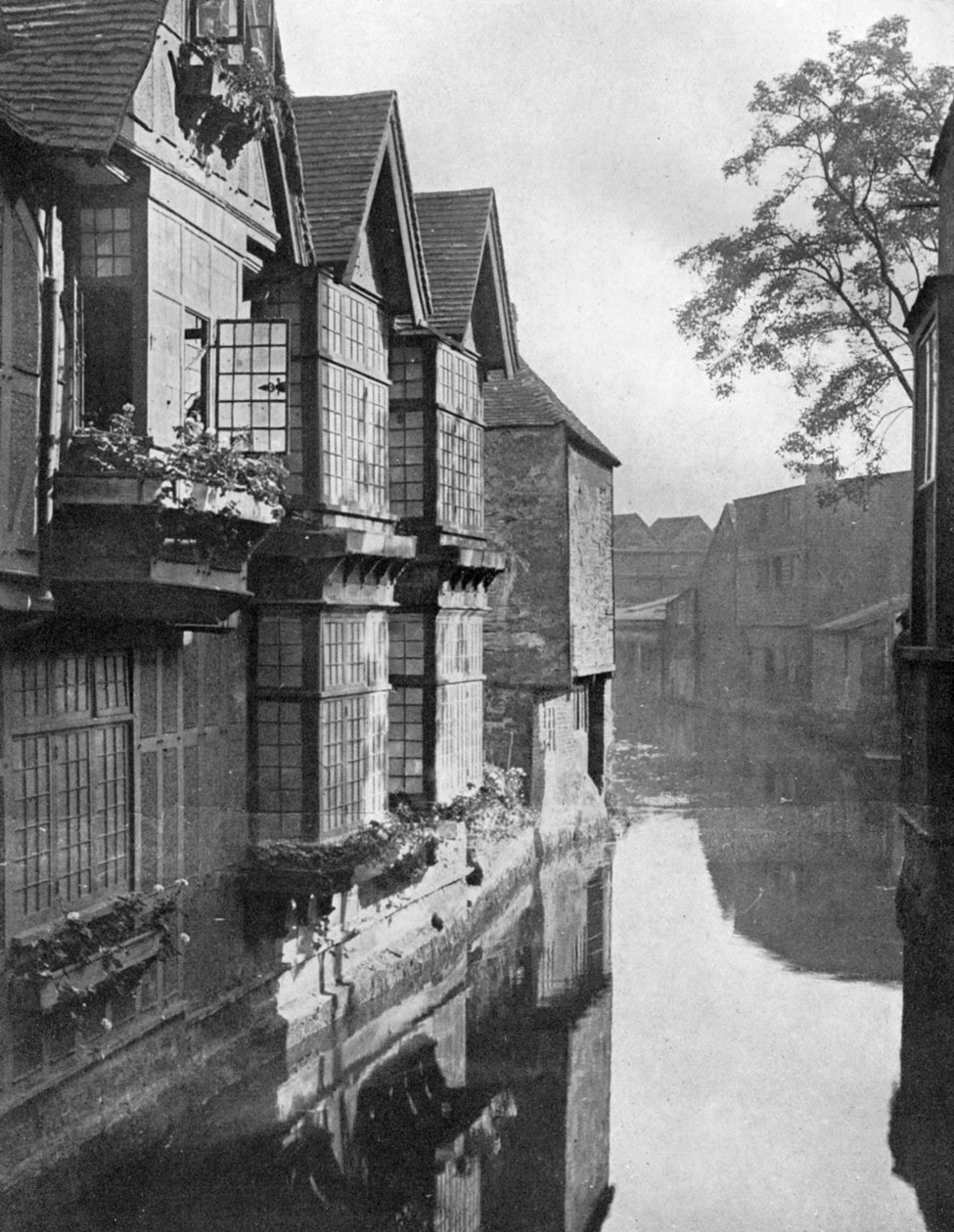 Dom Tkaczy nad rzeką Stour, Canterbury, Kent, 1924-1926. autorstwa H. S. Newcombe