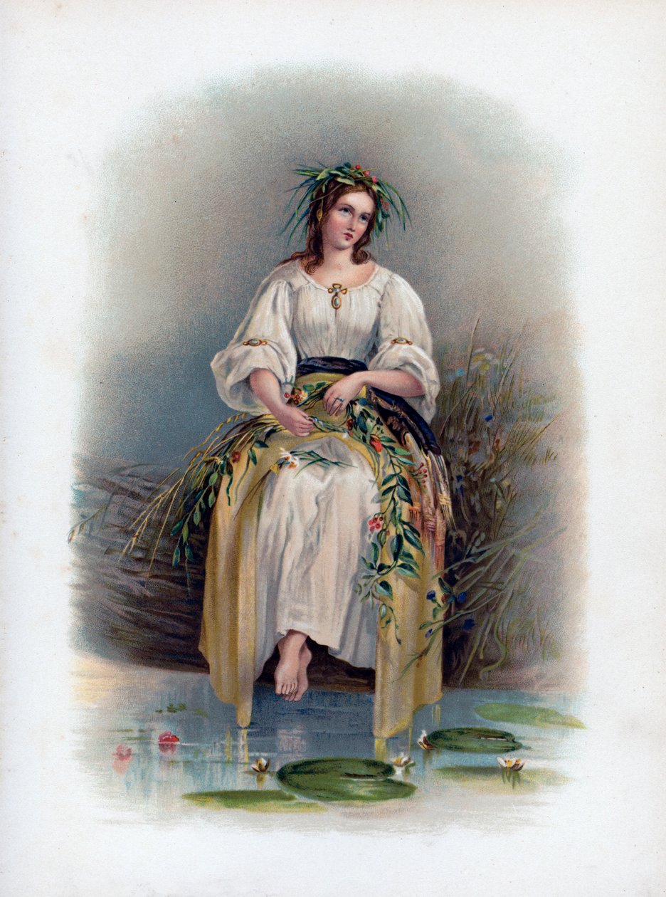 „Ofelia”, 1891. autorstwa H Saunders