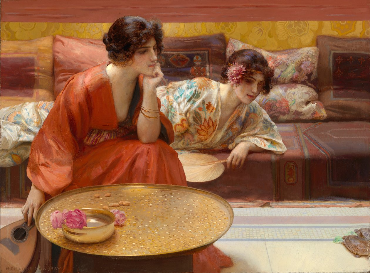 Godziny bezczynności, 1895. autorstwa H. Siddons Mowbray
